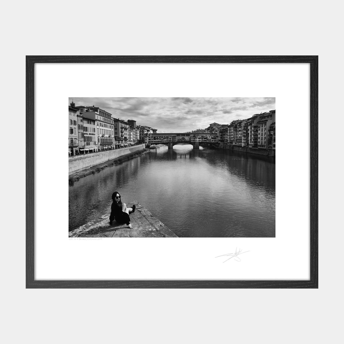 Girl on a bridge