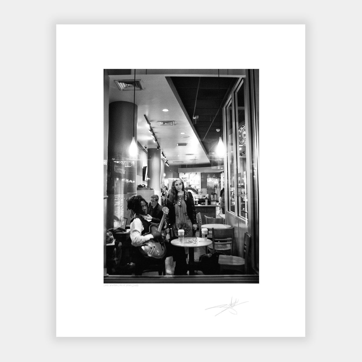 New York Café window
