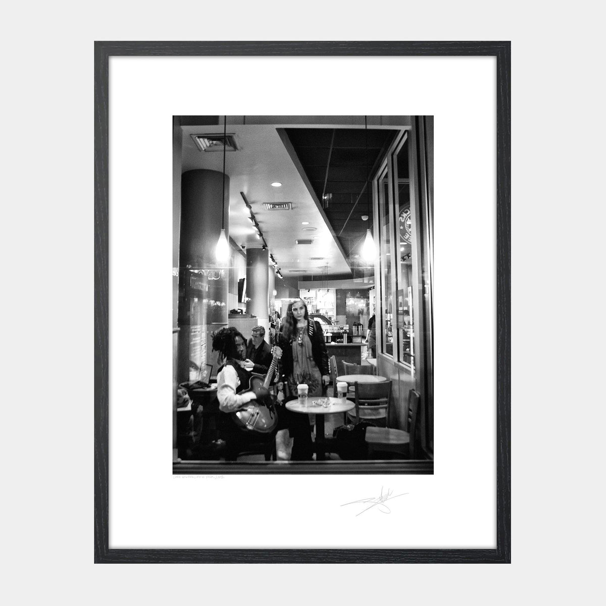 New York Café window