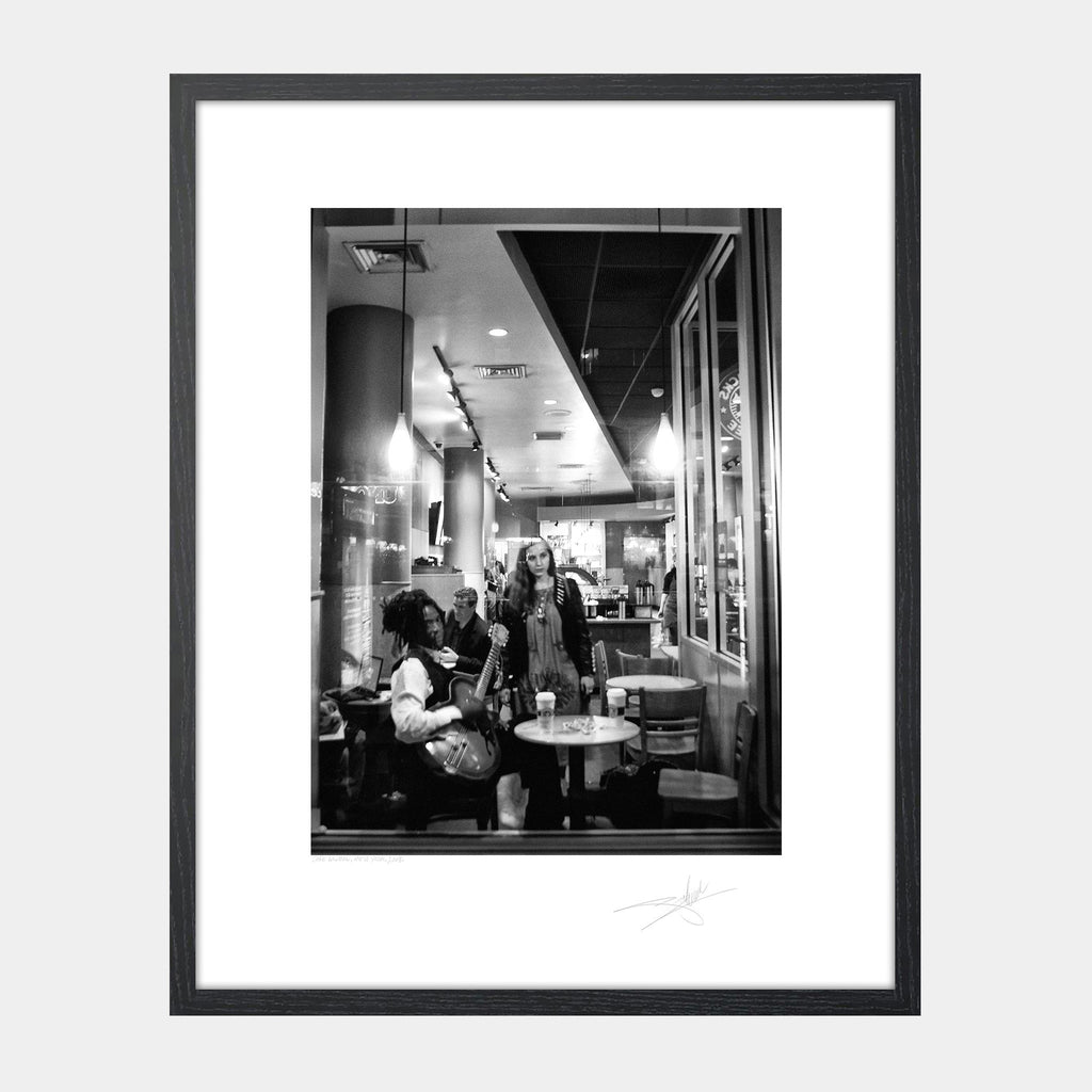 New York Café window