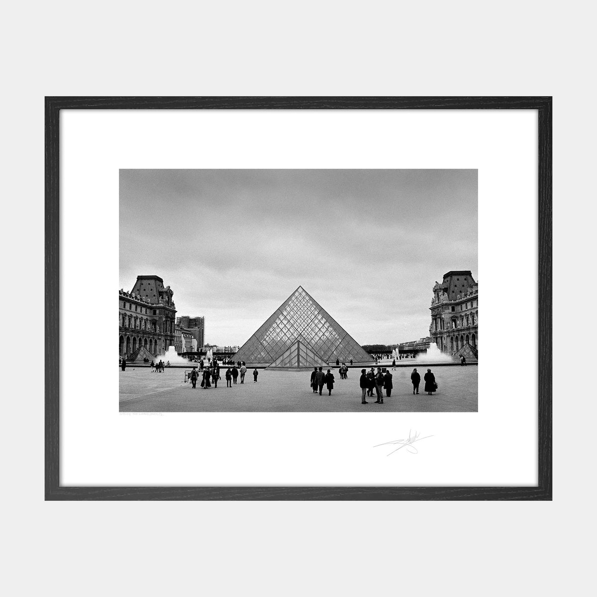 Outside the Louvre
