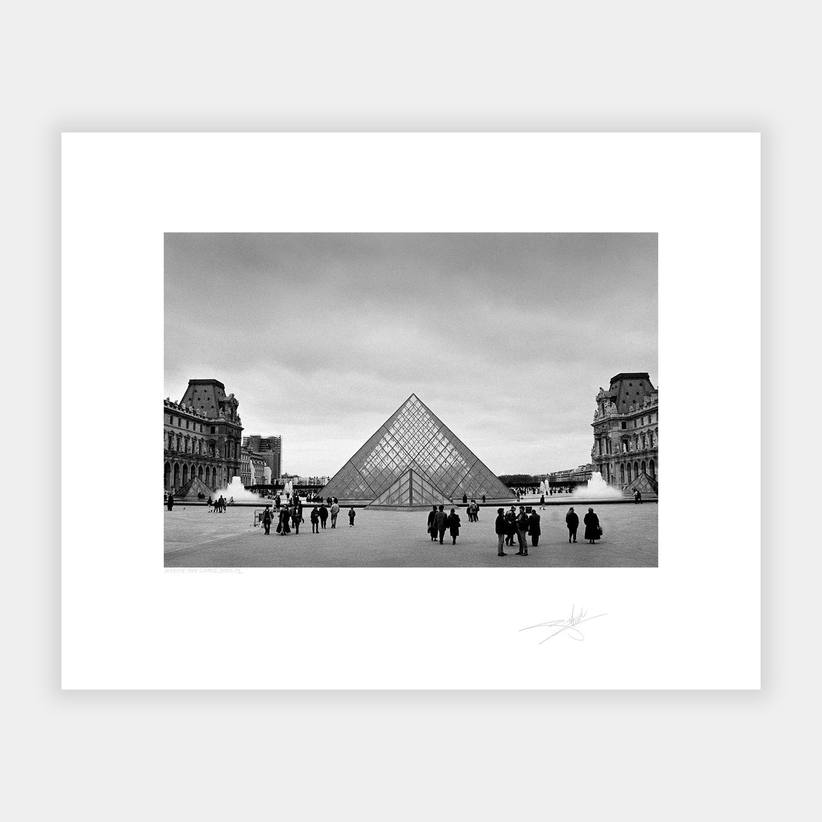 Outside the Louvre