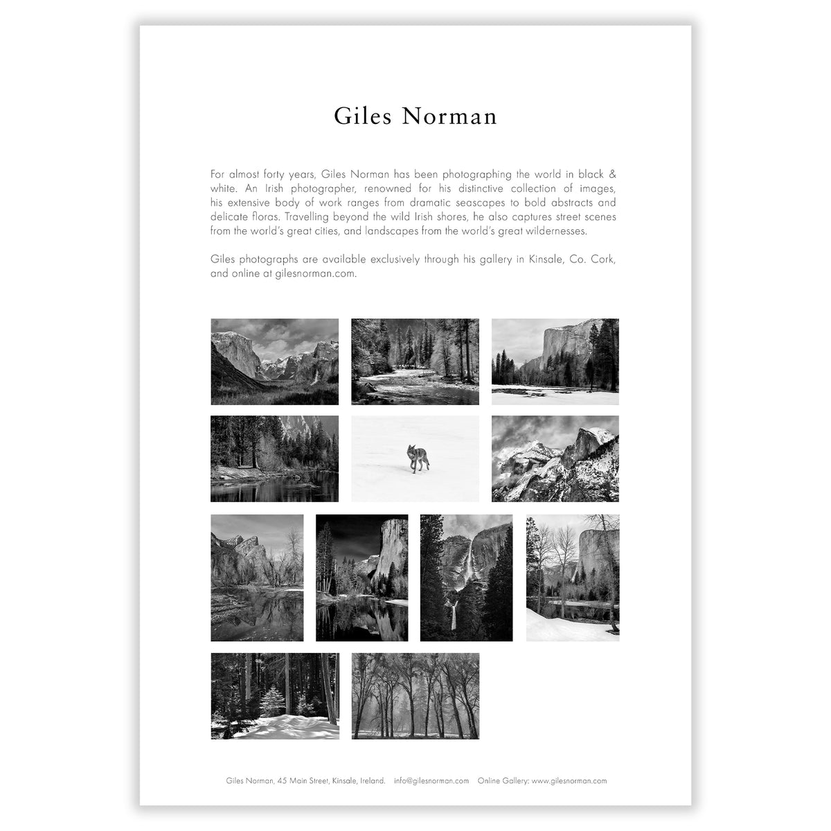 Yosemite Calendar 2027