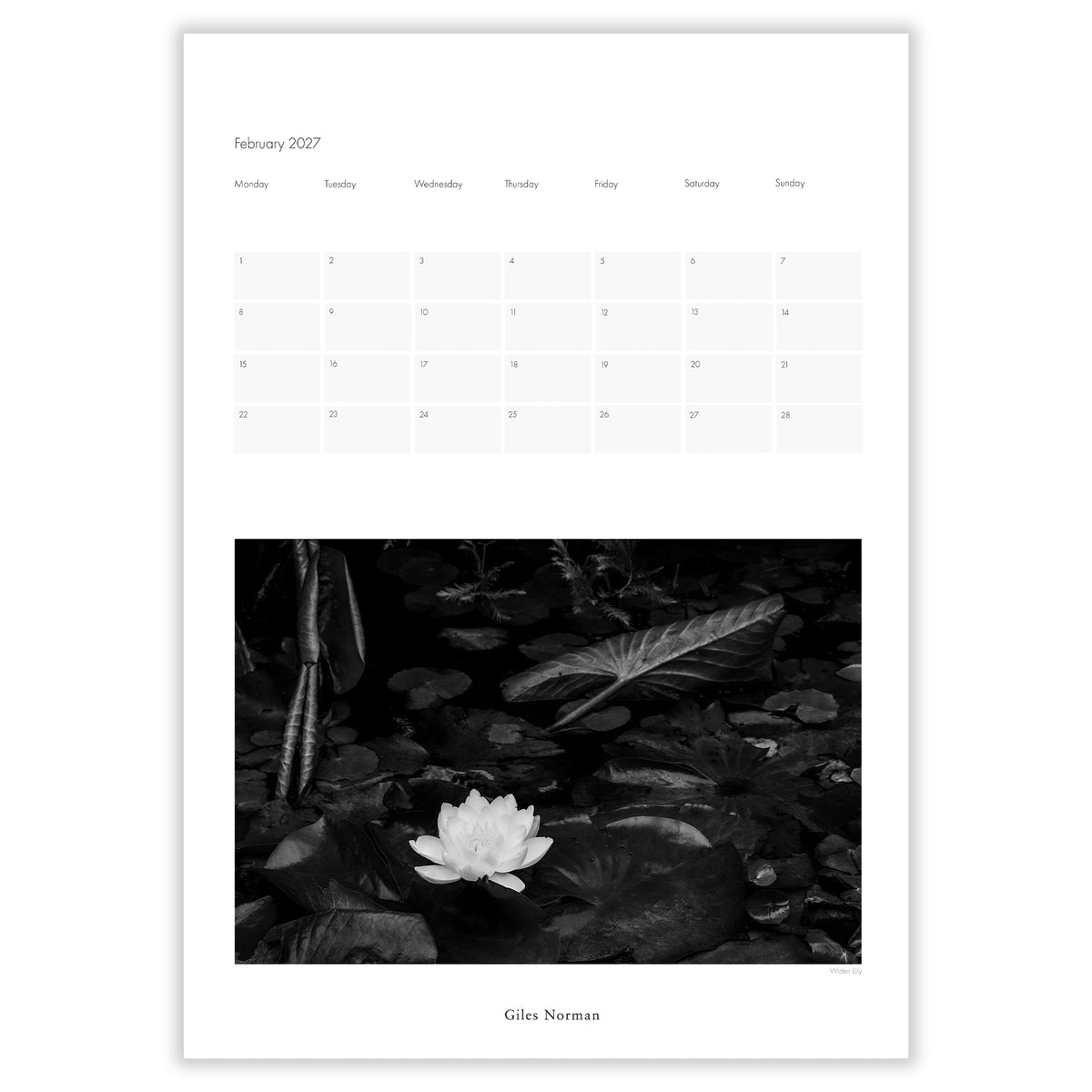 Flora Calendar 2027