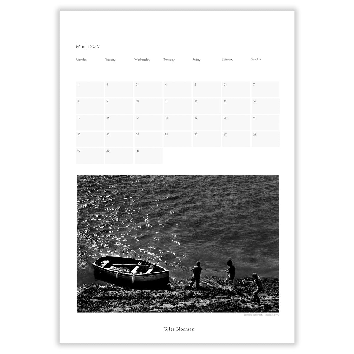 Kinsale Calendar 2027