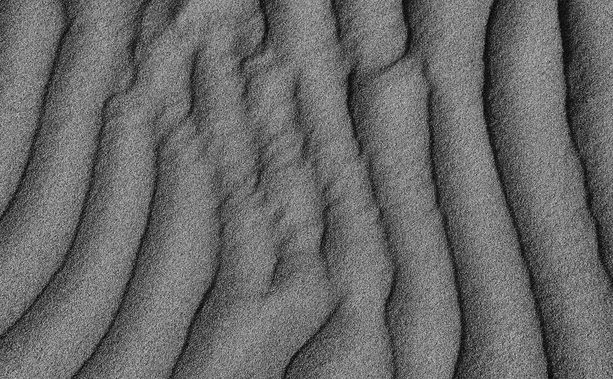Sand Lines — Black & White Photography by Giles Norman