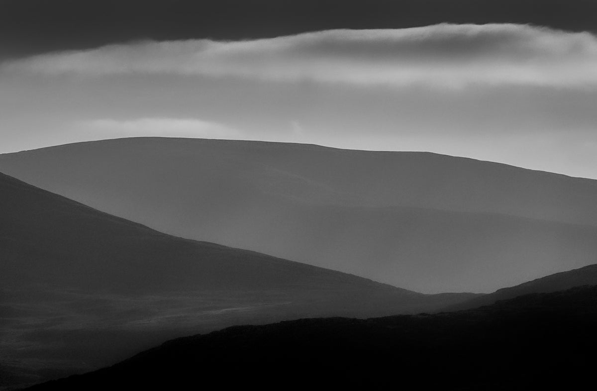 Distant Hills — Black & White Photography by Giles Norman