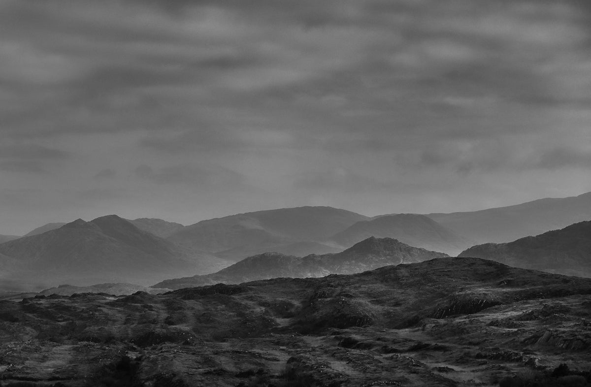 Many Mountains — Black & White Photography by Giles Norman