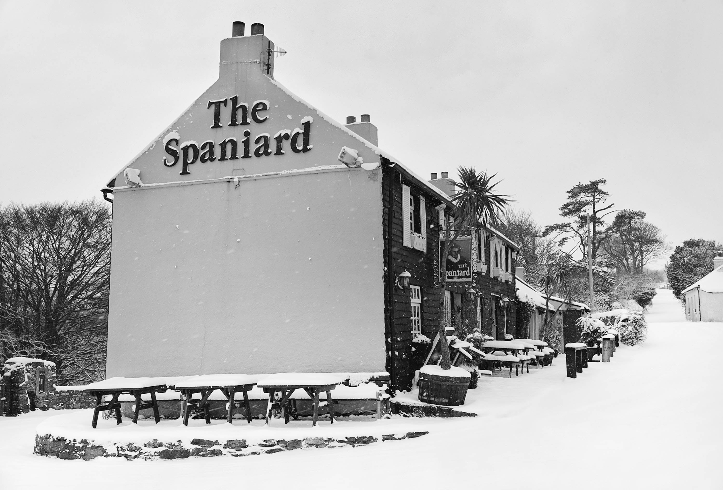 The Spaniard Kinsale under Snow Ireland 2018
