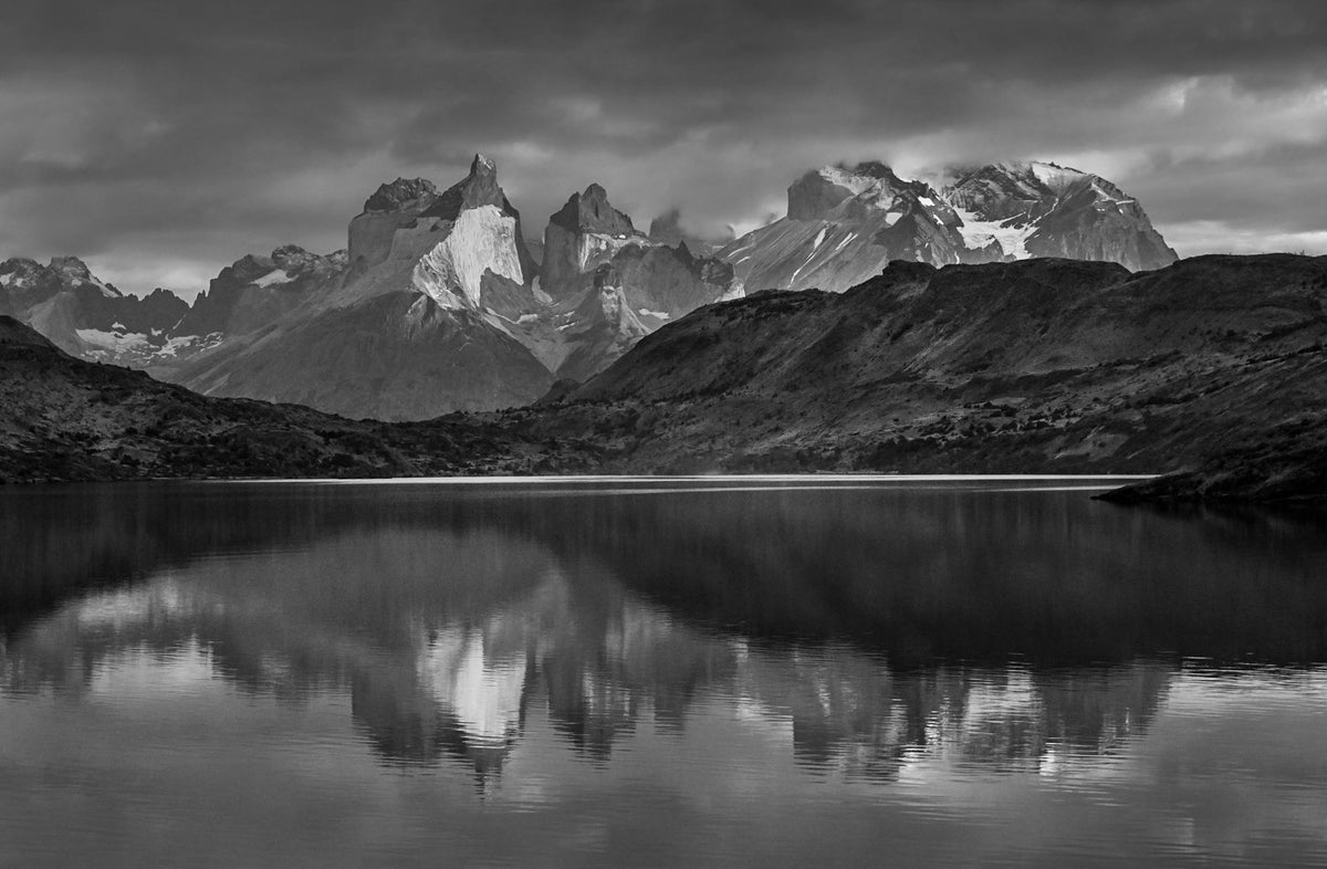 Mountain Reflections — Black & White Photography by Giles Norman