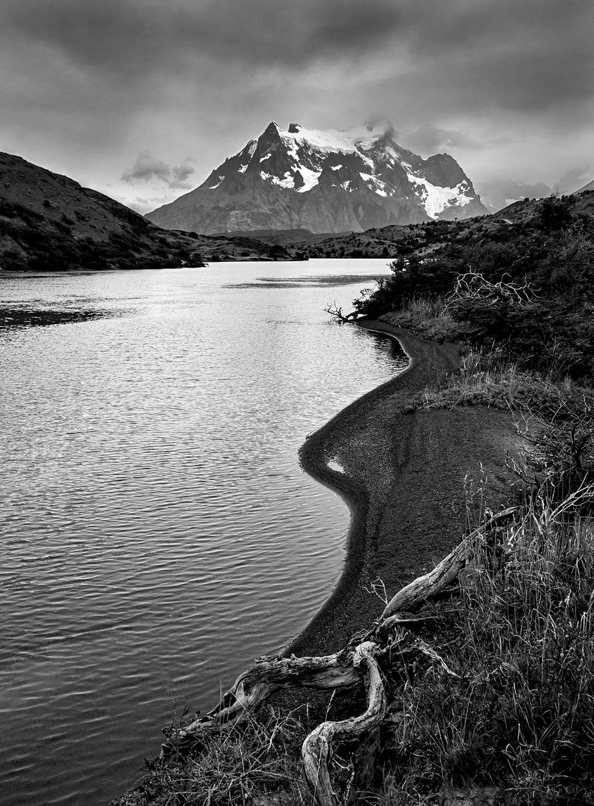 Lake & Mountains — Black & White Photography by Giles Norman