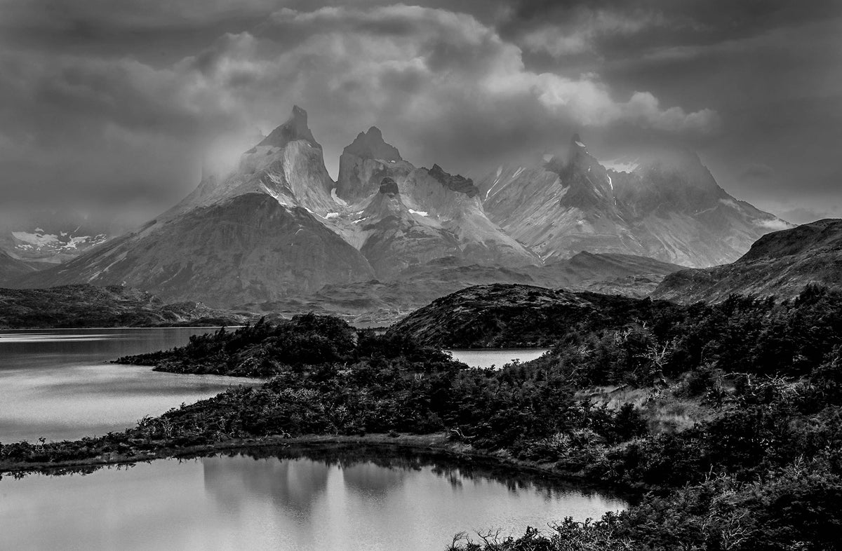 Lago Pehoe — Black & White Photography by Giles Norman