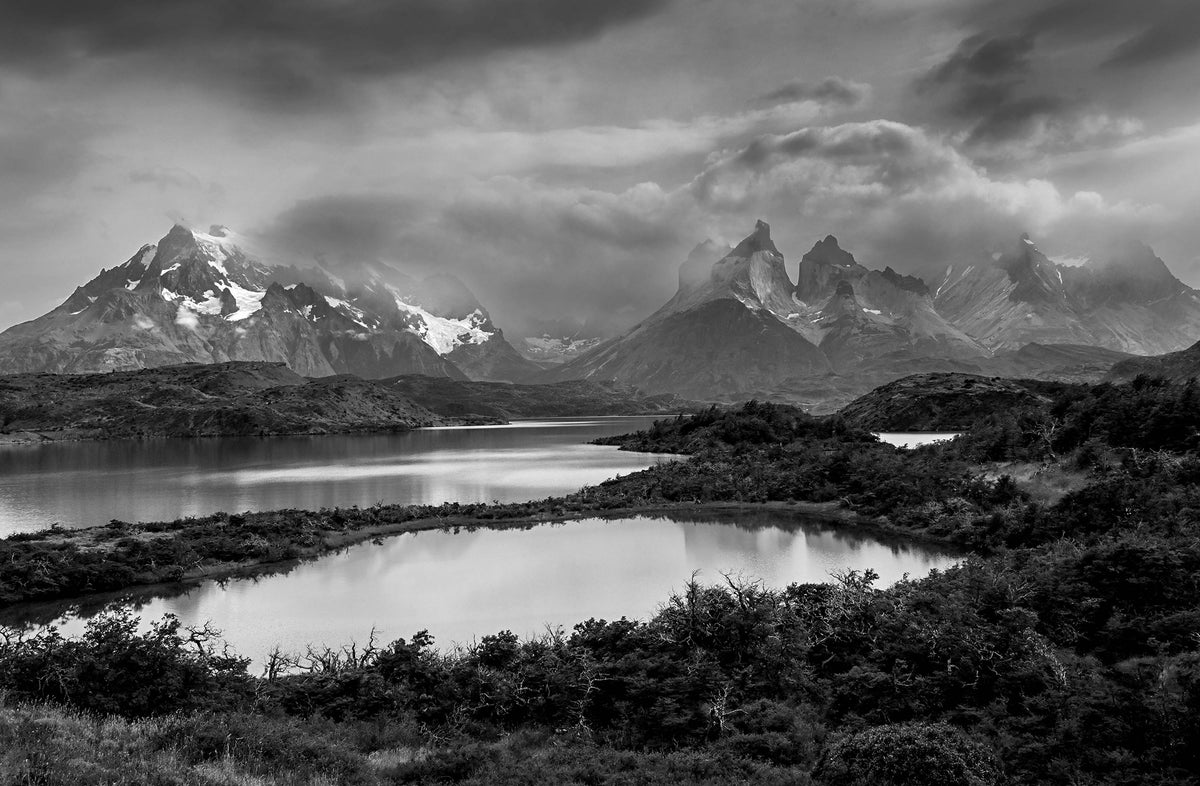 Lago Pehoe — Black & White Photography by Giles Norman