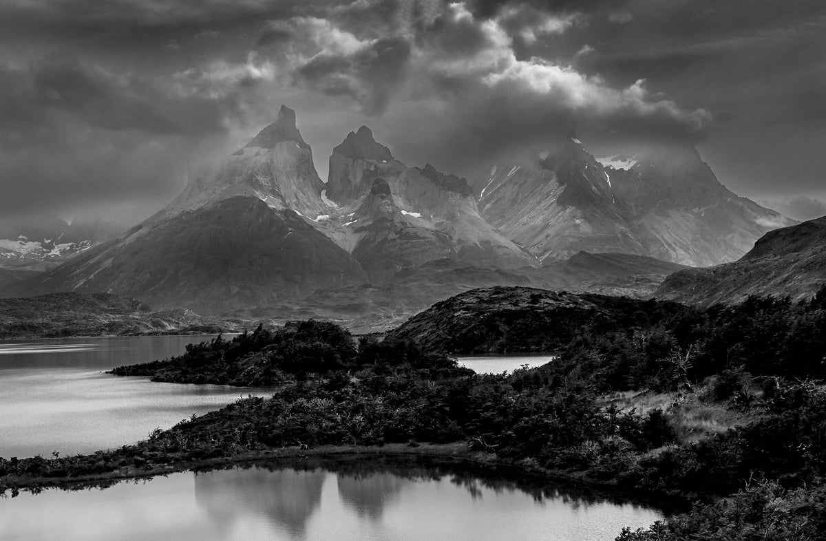 Lago Pehoe — Black & White Photography by Giles Norman