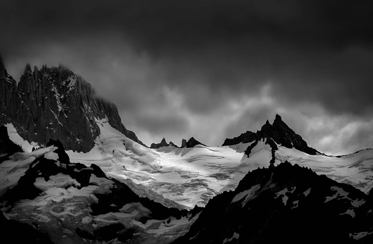 Chalten Mountains — Black & White Photography by Giles Norman