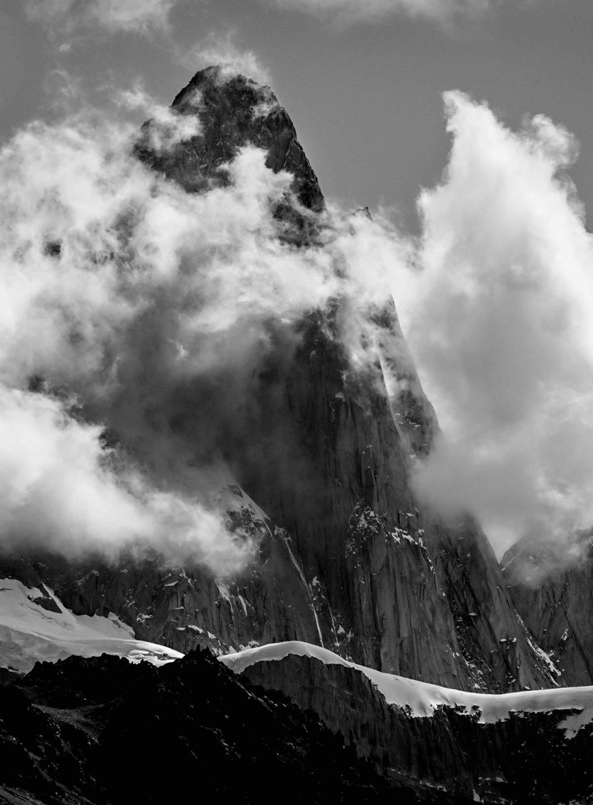Mount Fitz Roy — Black & White Photography by Giles Norman