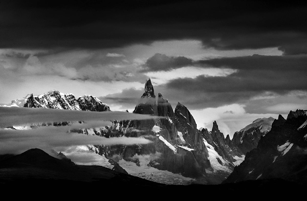 Mount Fitz Roy — Black & White Photography by Giles Norman