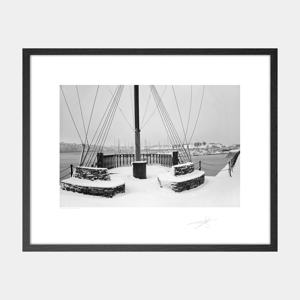 The mast Kinsale under snow Ireland 2018