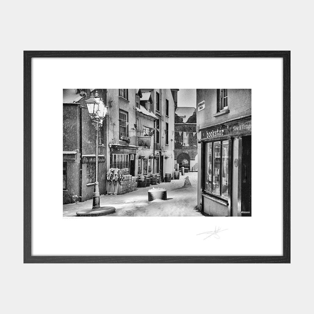 The greyhound Kinsale under snow 2018 Ireland