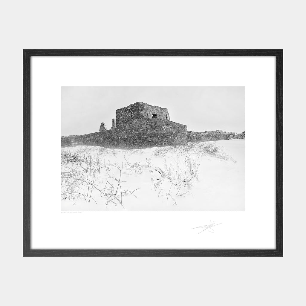 James fort under snow Kinsale Ireland 2018