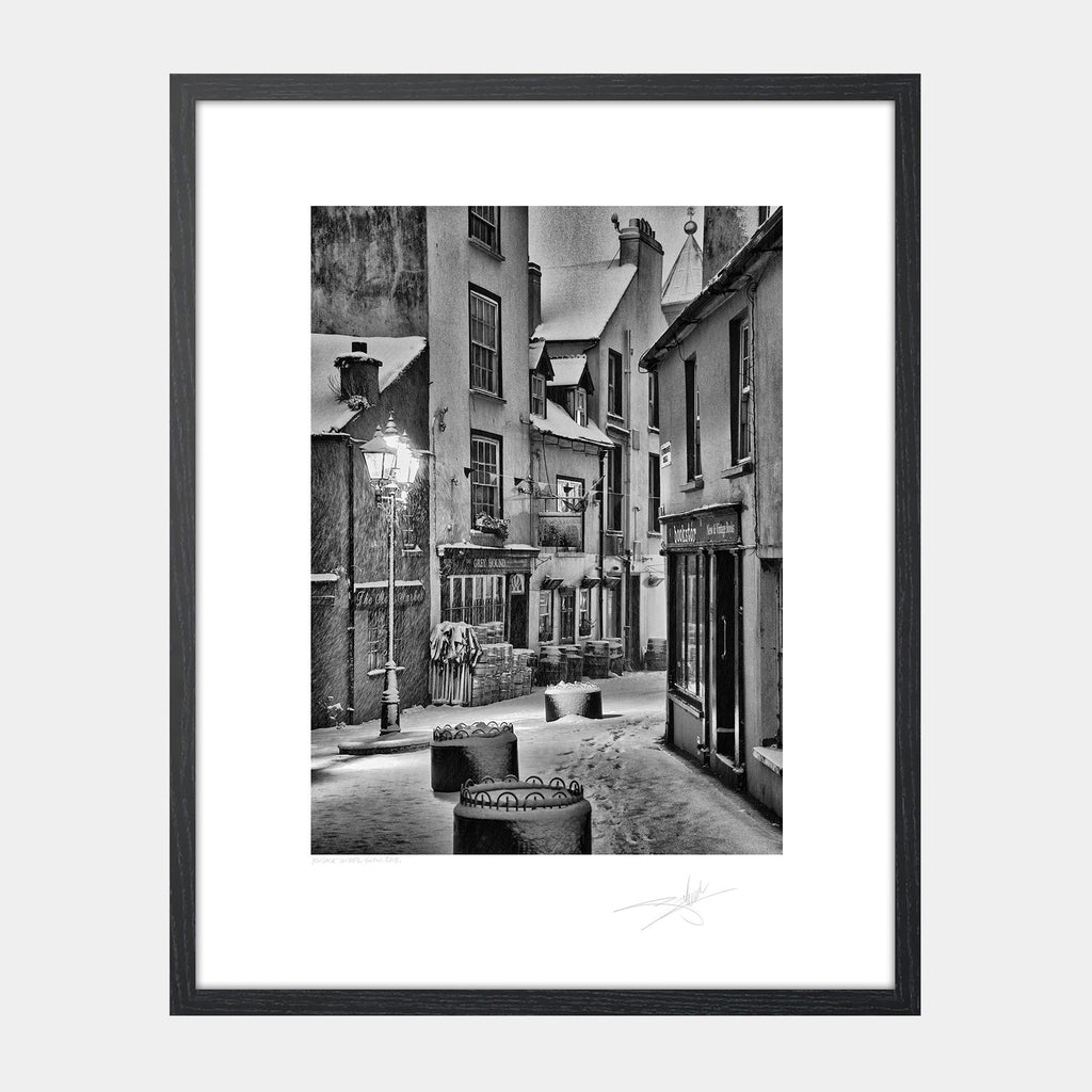 The greyhound Kinsale under snow, 2018 Ireland