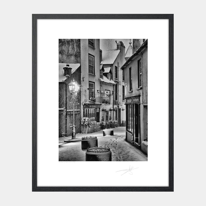 The greyhound Kinsale under snow, 2018 Ireland