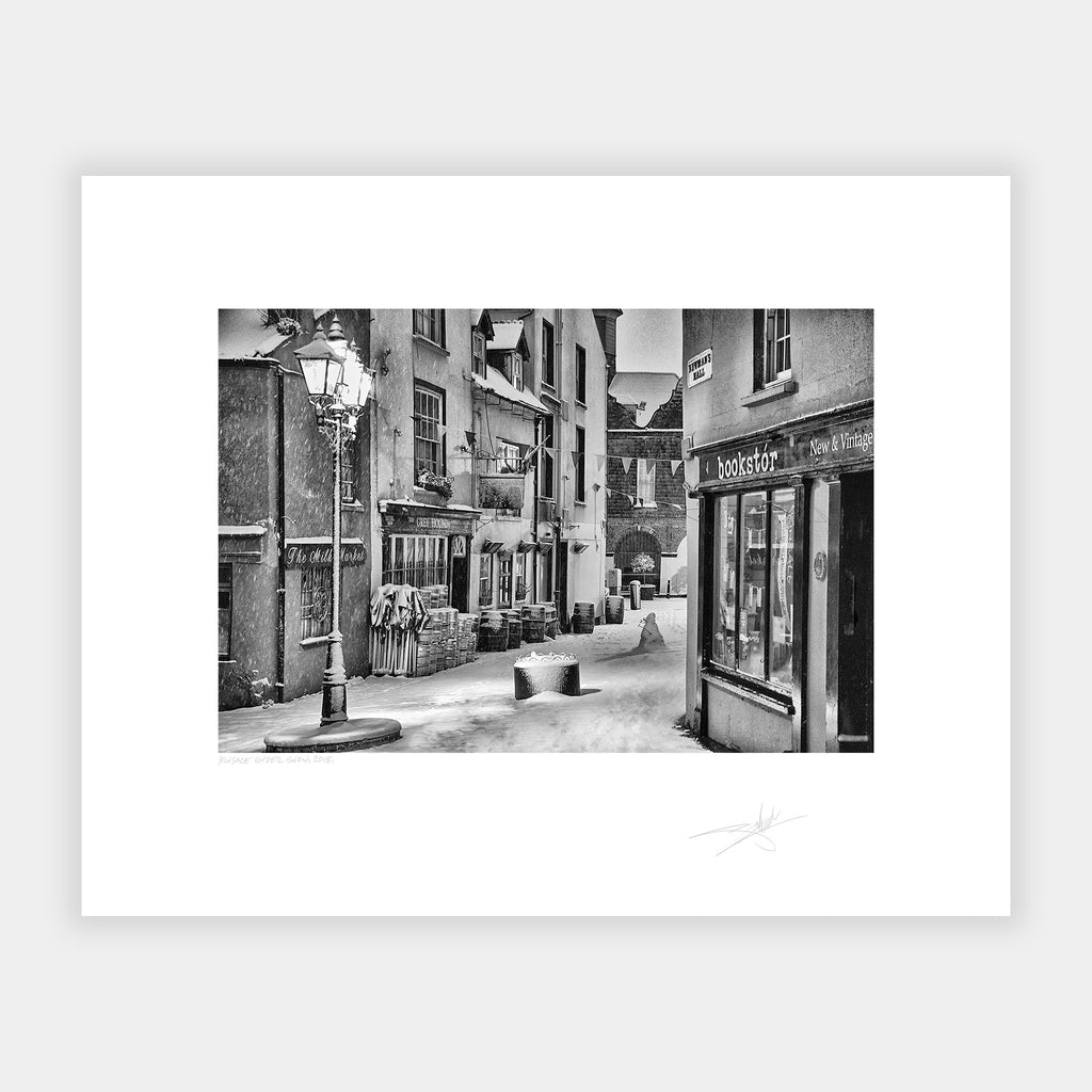 The greyhound Kinsale under snow 2018 Ireland